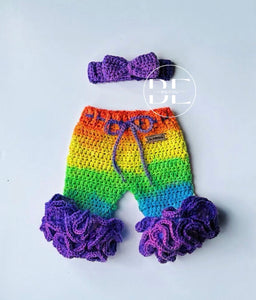 Ruffle pants w/Bow set