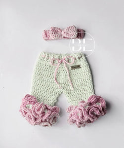 Ruffle pants w/Bow set
