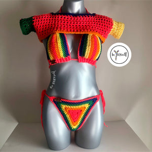 Skittles 🟡🟢🔵🟣🟠🌈 Bikini Set