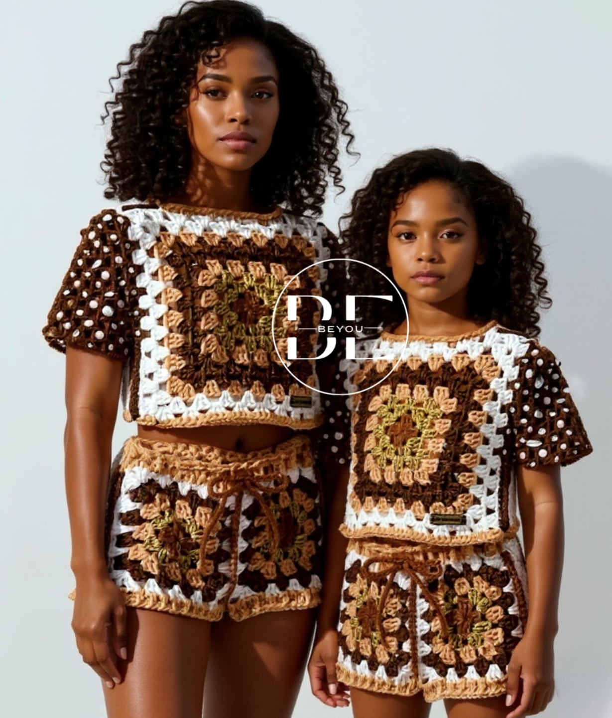 Mini Me Kaleidoscope Brown Set