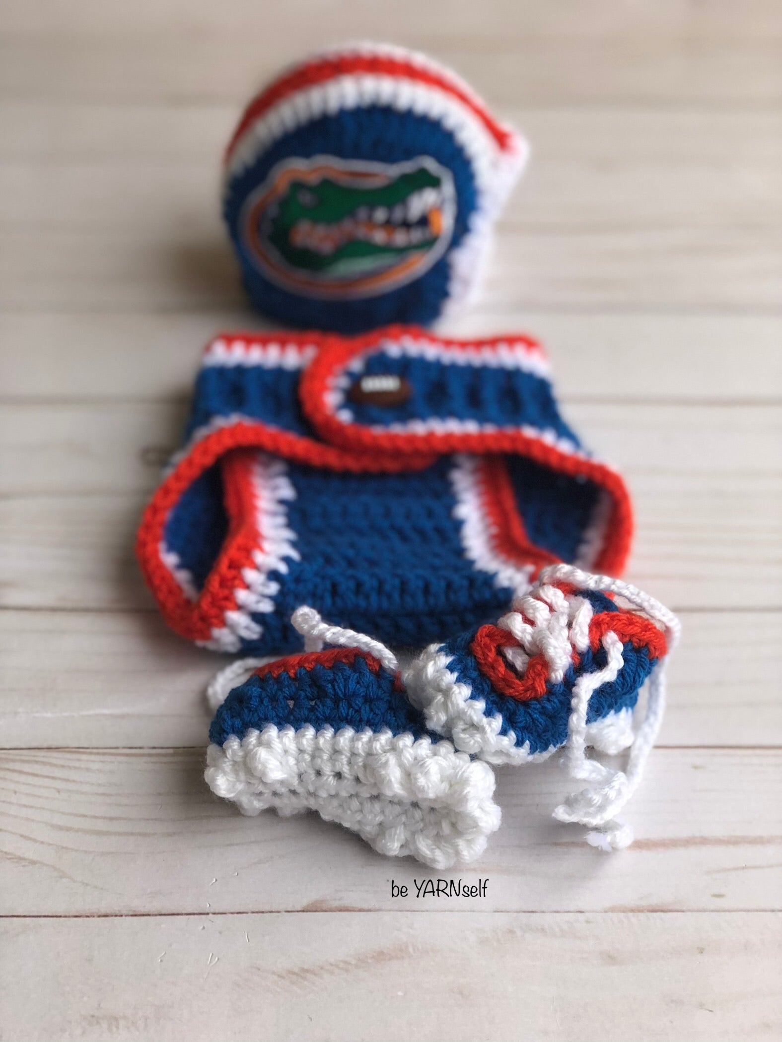 Represent Your Team Newborn Set with Cleats